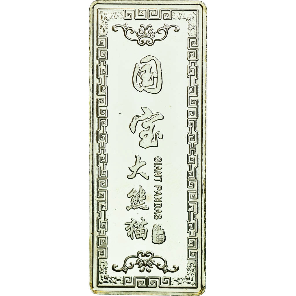 Monnaie, Chine, Giant Pandas, Lingotin argent 10g, FDC, Argent