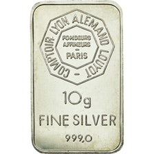 Monnaie, France, Comptoir Lyon Alemand Louyot, Lingotin argent 10g, SPL, Argent