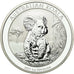 Moeda, Austrália, Australian Koala, Dollar, 2017, MS(65-70), Prata