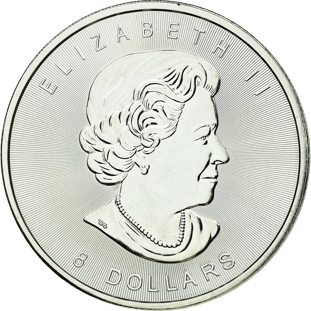 Monnaie, Canada, Elizabeth II, Bison, 1¼ oz, 8 Dollars, 2015, FDC, Argent