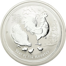 Moneda, Australia, Year of the Rooster, Dollar, 2017, FDC, Plata