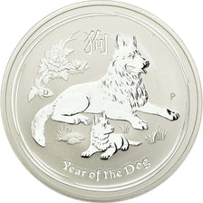 Coin, Australia, Year of the Dog, Dollar, 2018, MS(65-70), Silver