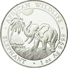 Moeda, Somália, Elephant, 100 Shillings, 2017, MS(65-70), Prata