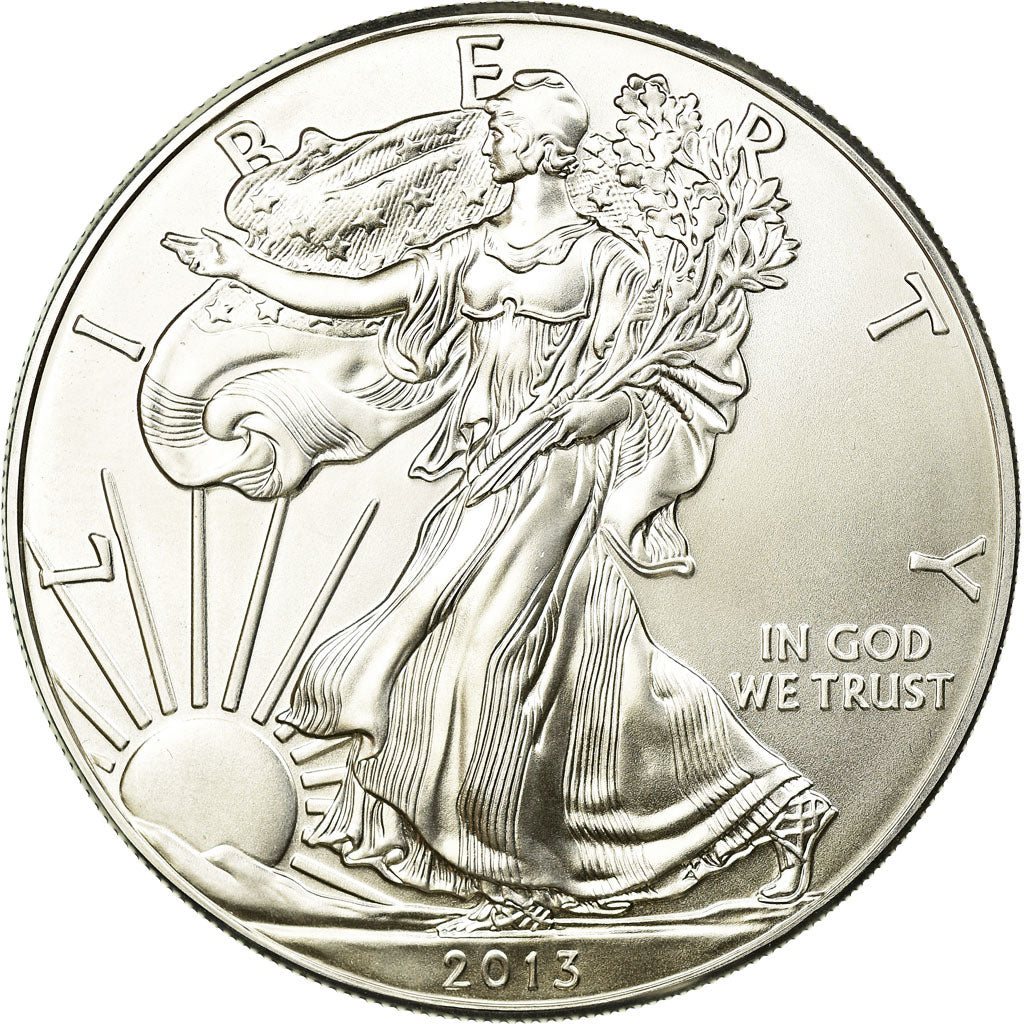 Moneta, USA, Silver Eagle, Dollar, 2013, MS(65-70), Srebro, KM:273