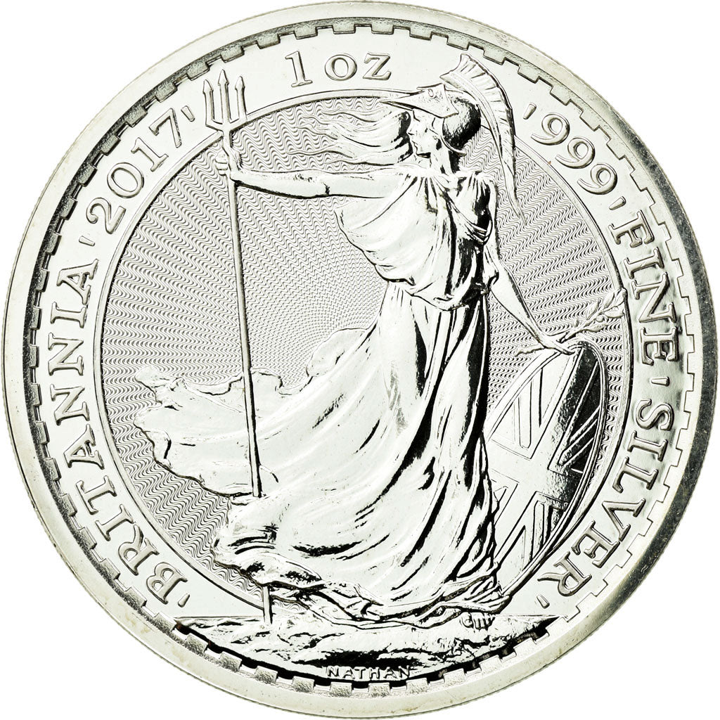 Coin, Great Britain, Elizabeth II, Britannia, 2 Pounds - 1 Oz, 2017, MS(65-70)
