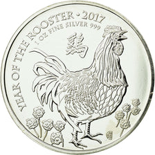 Monnaie, Grande-Bretagne, Elizabeth II, Année du Coq, 2 Pounds - 1 Once, 2017