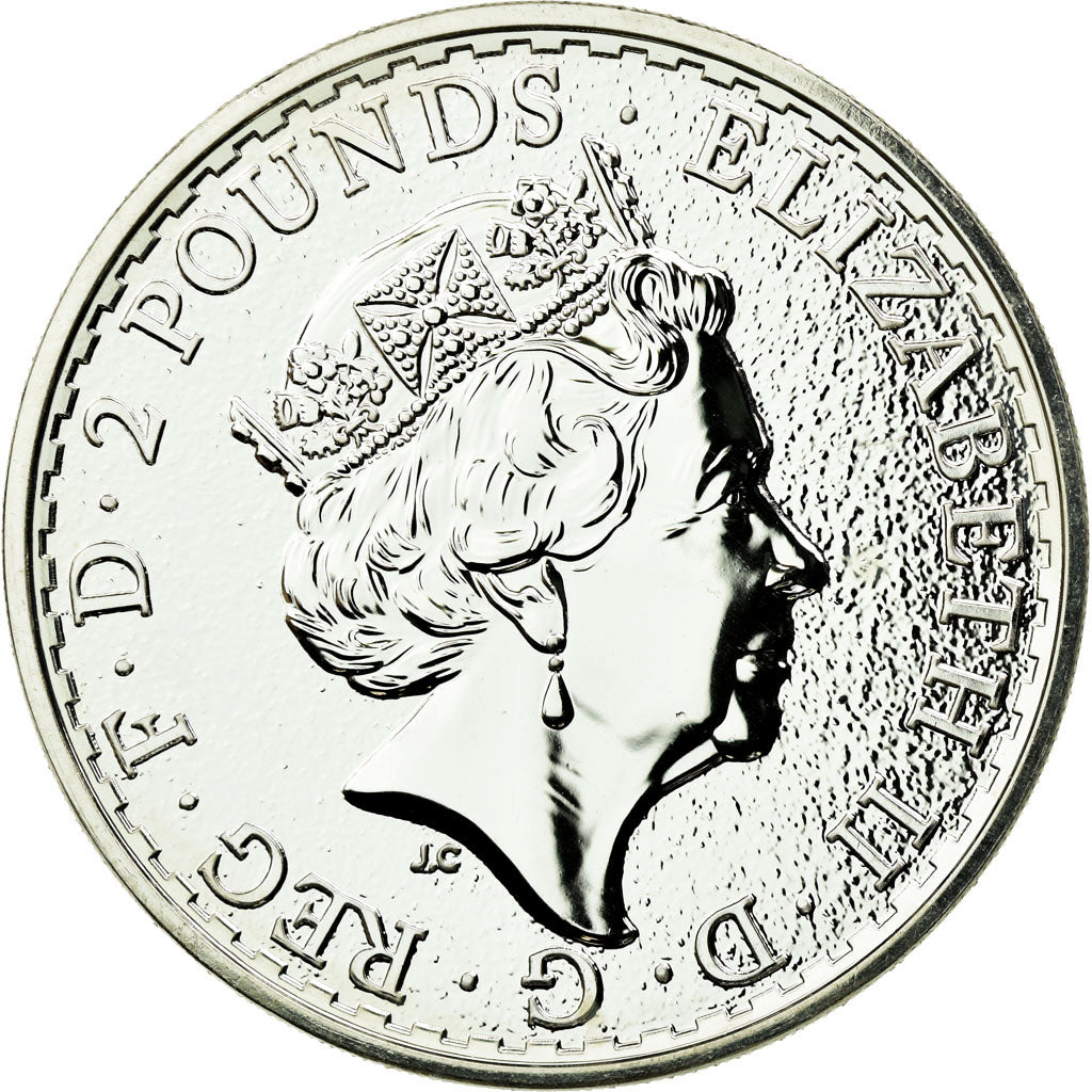Monnaie, Grande-Bretagne, Elizabeth II, Année du Coq, 2 Pounds - 1 Once, 2017