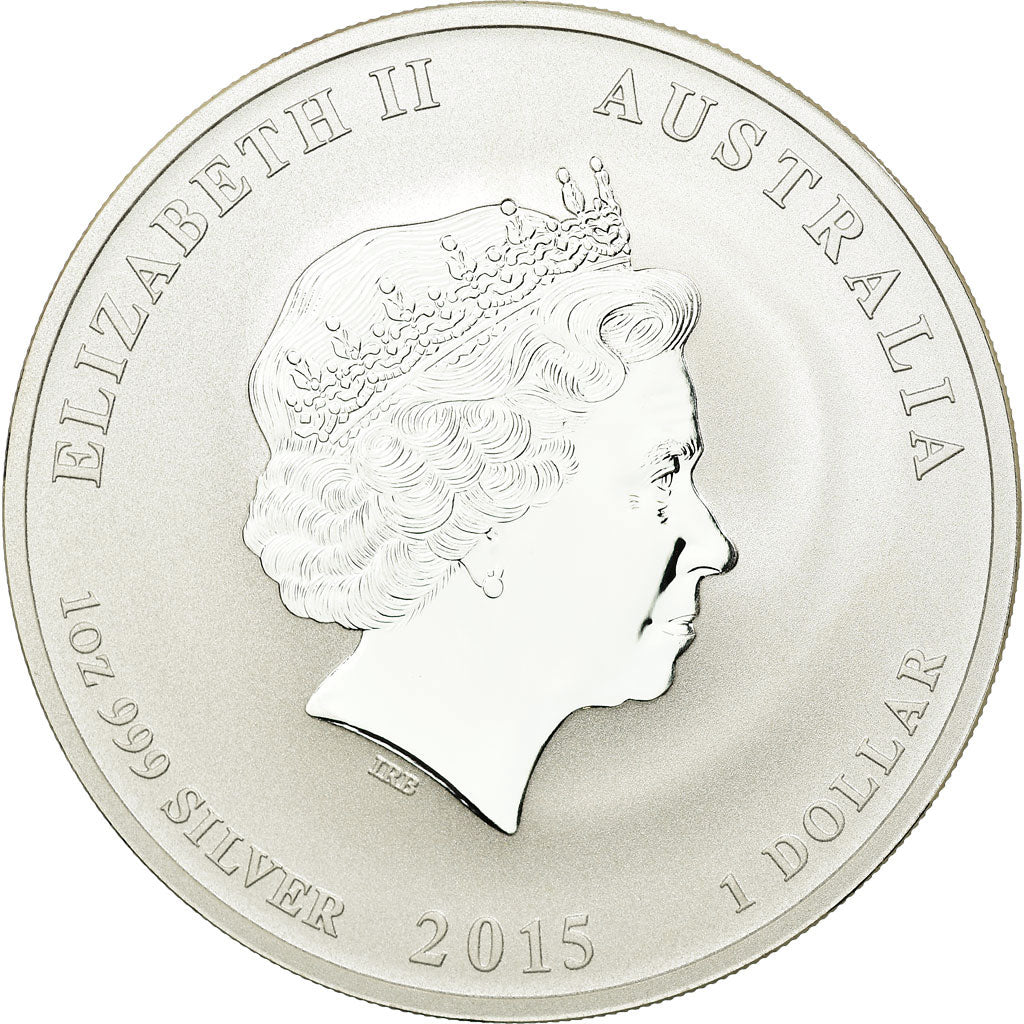 Coin, Australia, Year of the Goat, Dollar, 2015, MS(65-70), Silver