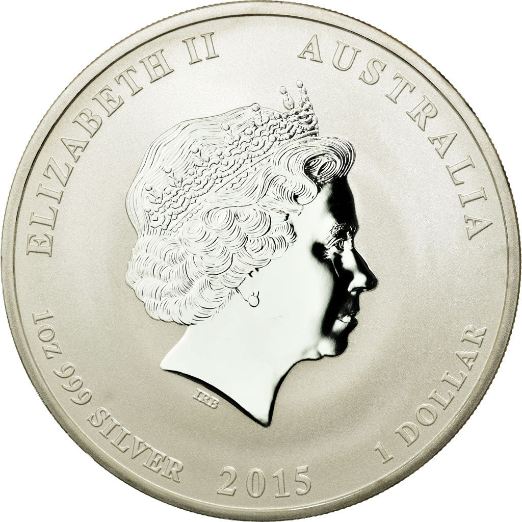 Coin, Australia, Year of the Goat, Dollar, 2015, MS(65-70), Silver