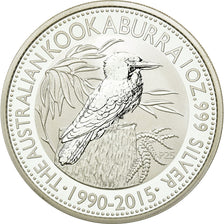 Monnaie, Australie, Australian Kookaburra, Dollar, 2015, FDC, Argent