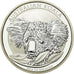 Moeda, Austrália, Australian Koala, Dollar, 2014, MS(65-70), Prata
