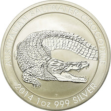 Coin, Australia, Elizabeth II, Australian Crocodile, 1 Dollar, 2014, MS(65-70)