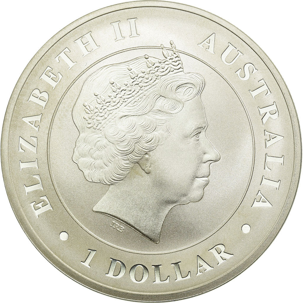 Coin, Australia, Elizabeth II, Australian Crocodile, 1 Dollar, 2014, MS(65-70)