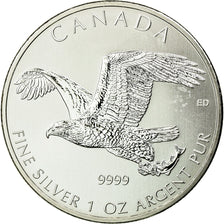 Moneta, Canada, Elizabeth II, Bald Eagle, 5 Dollars, 2014, MS(65-70), Srebro