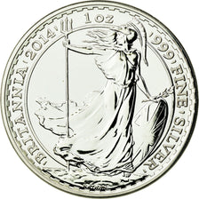 Coin, Great Britain, Elizabeth II, Britannia, 2 Pounds - 1 Oz, 2014, MS(65-70)