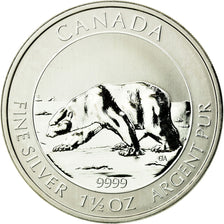 Monnaie, Canada, Elizabeth II, Ours polaire, 8 Dollars, 2013, FDC, Argent