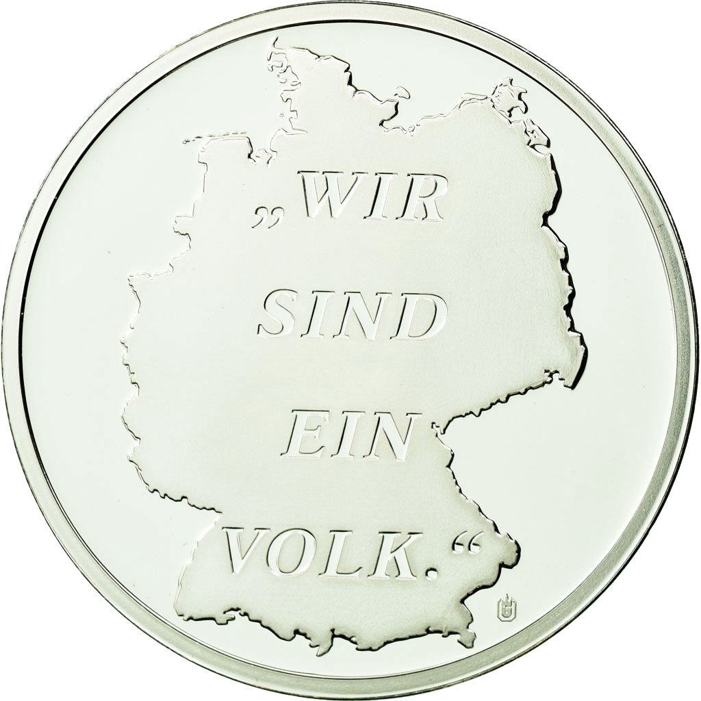 Alemania, medalla, German Unification, 20th Anniversary, 2010, FDC, Gold &