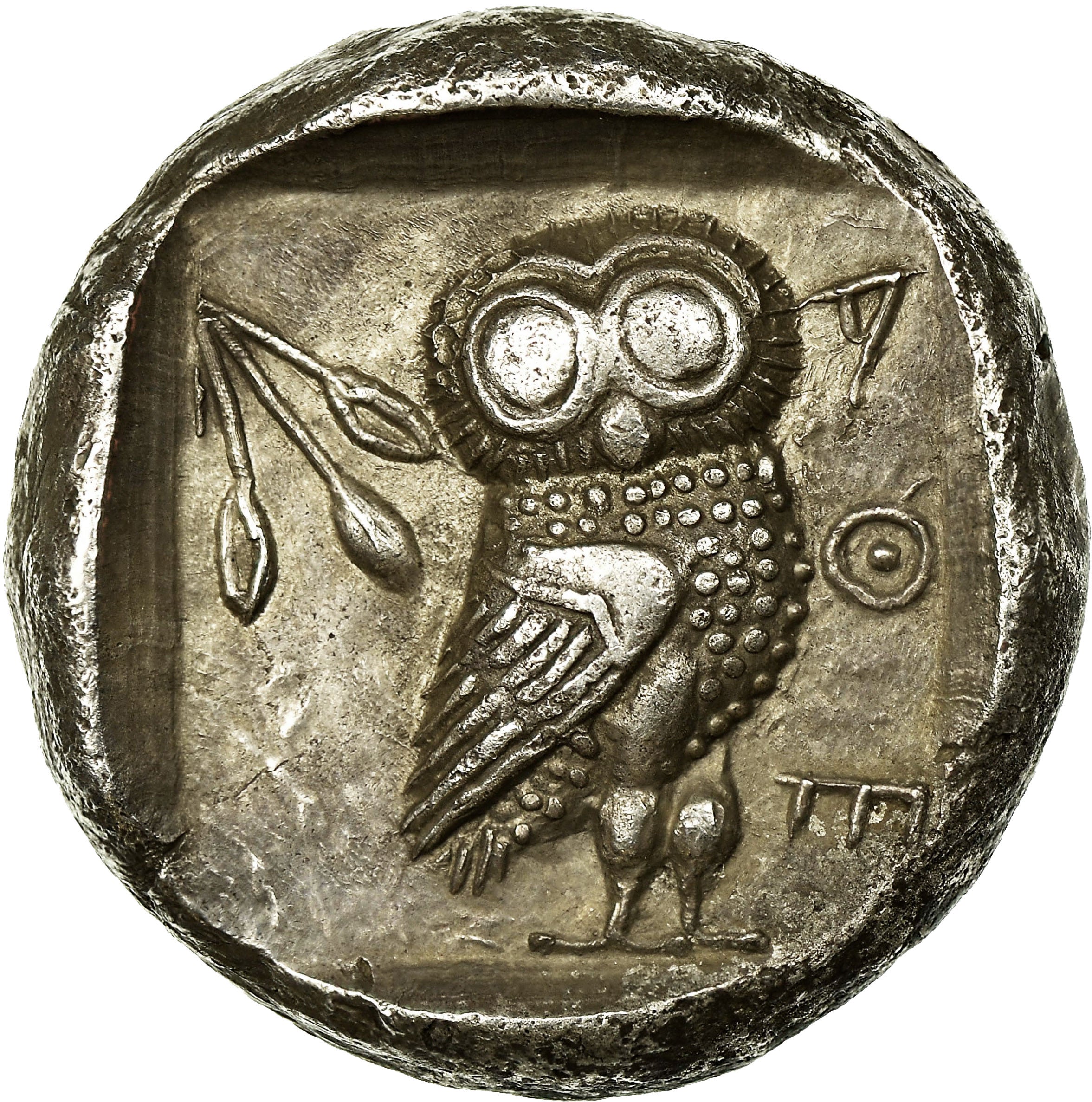 Monnaie, Attique, Athènes, Tétradrachme, 500/490-485/0 BC, TTB+, Argent