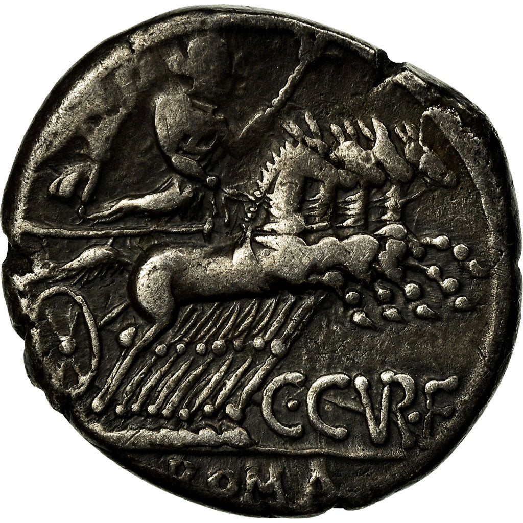 Coin, Curiatia, Denarius, 135 BC, Rome, EF(40-45), Silver, Crawford:240/1a