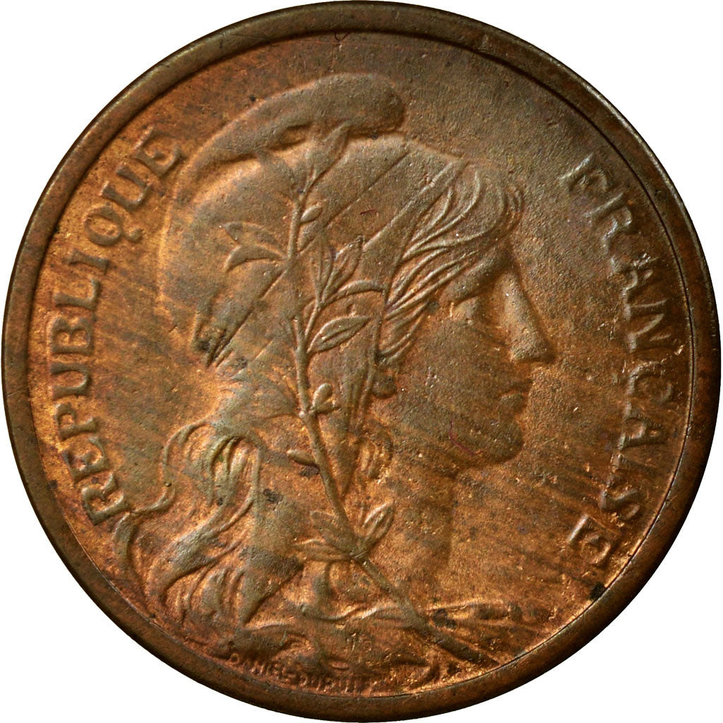 Coin, France, Dupuis, 2 Centimes, 1911, Paris, AU(55-58), Bronze, KM:841
