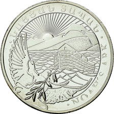 Coin, Armenia, Noah's Ark, 100 Dram - 1/4 Oz, 2015, MS(65-70), Silver, KM:198