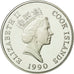 Monnaie, Îles Cook, Elizabeth II, 10 Dollars, 1990, Proof, FDC, Argent, KM:79