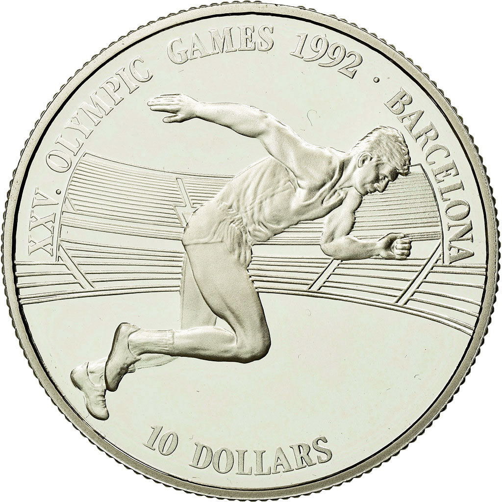 Monnaie, Îles Cook, Elizabeth II, 10 Dollars, 1990, Proof, FDC, Argent, KM:79