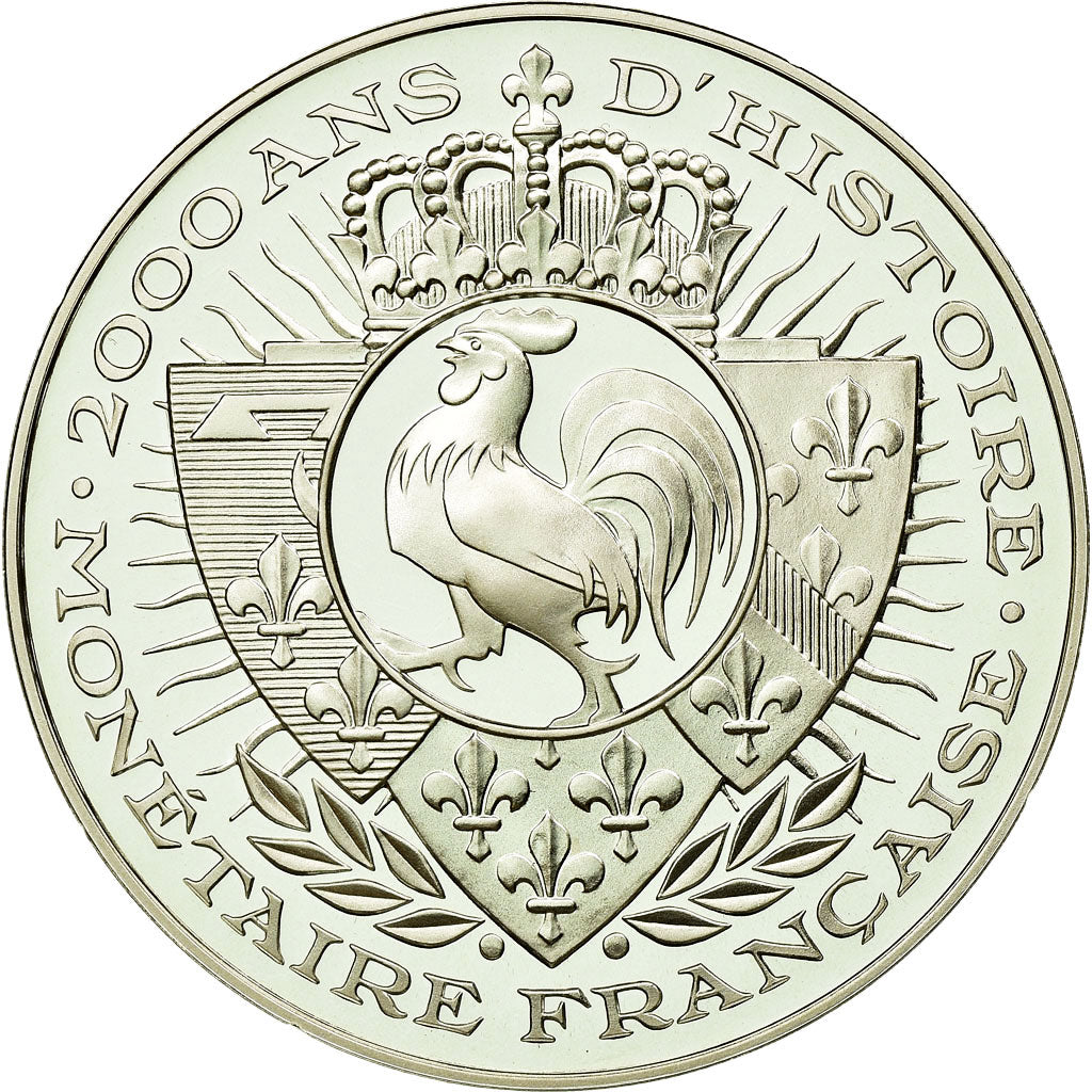 France, Médaille, 2000 ans d'Histoire Monétaire française, Charles de Gaulle