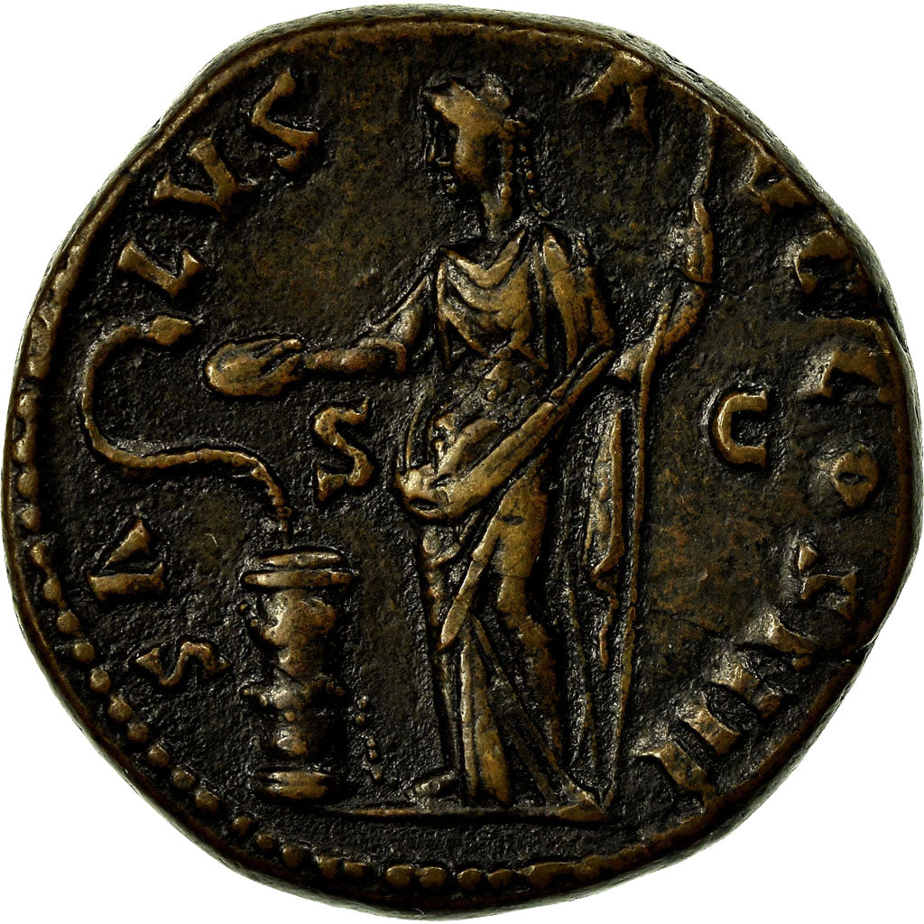 Coin, Antoninus Pius, Dupondius, 151-152, Rome, AU(50-53), Bronze, RIC:894