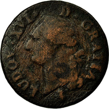 Moneda, Francia, Louis XVI, Sol à l'Ecu, 1791, Paris, BC, Cobre, Gadoury:350