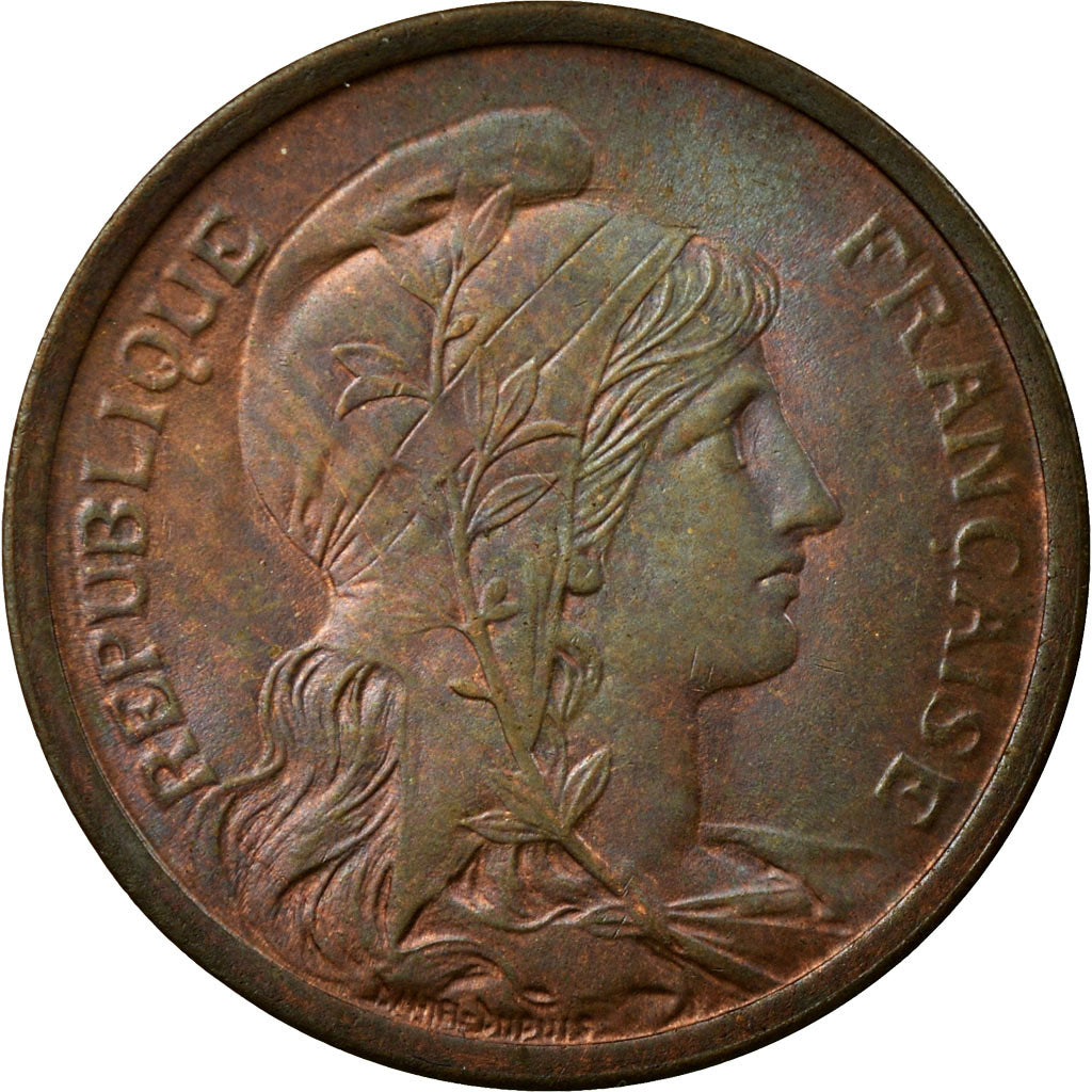 Coin, France, Dupuis, 2 Centimes, 1914, Paris, MS(60-62), Bronze, KM:841