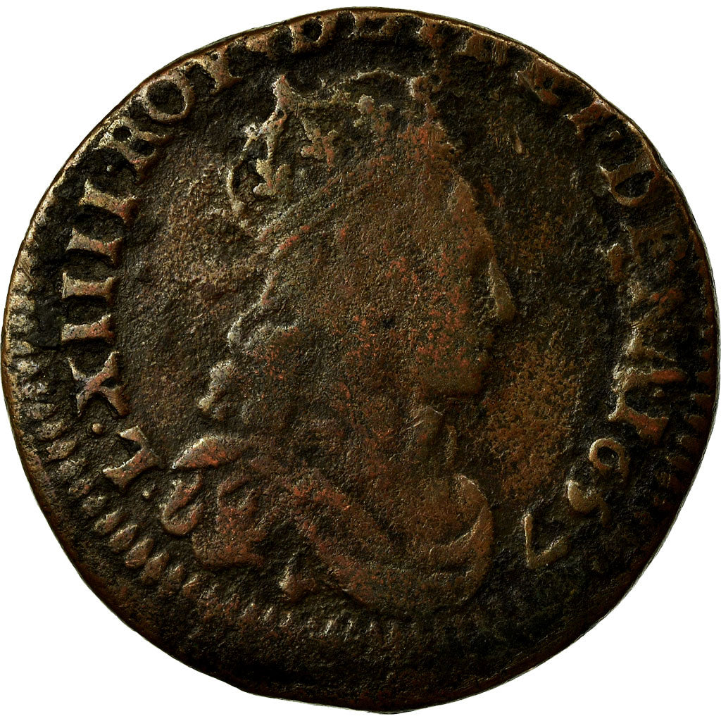 Monnaie, France, Louis XIV, Liard de France, 1657, Vimy, TB, Cuivre, C2G:68