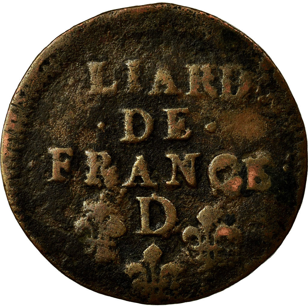 Monnaie, France, Louis XIV, Liard de France, 1657, Vimy, TB, Cuivre, C2G:68
