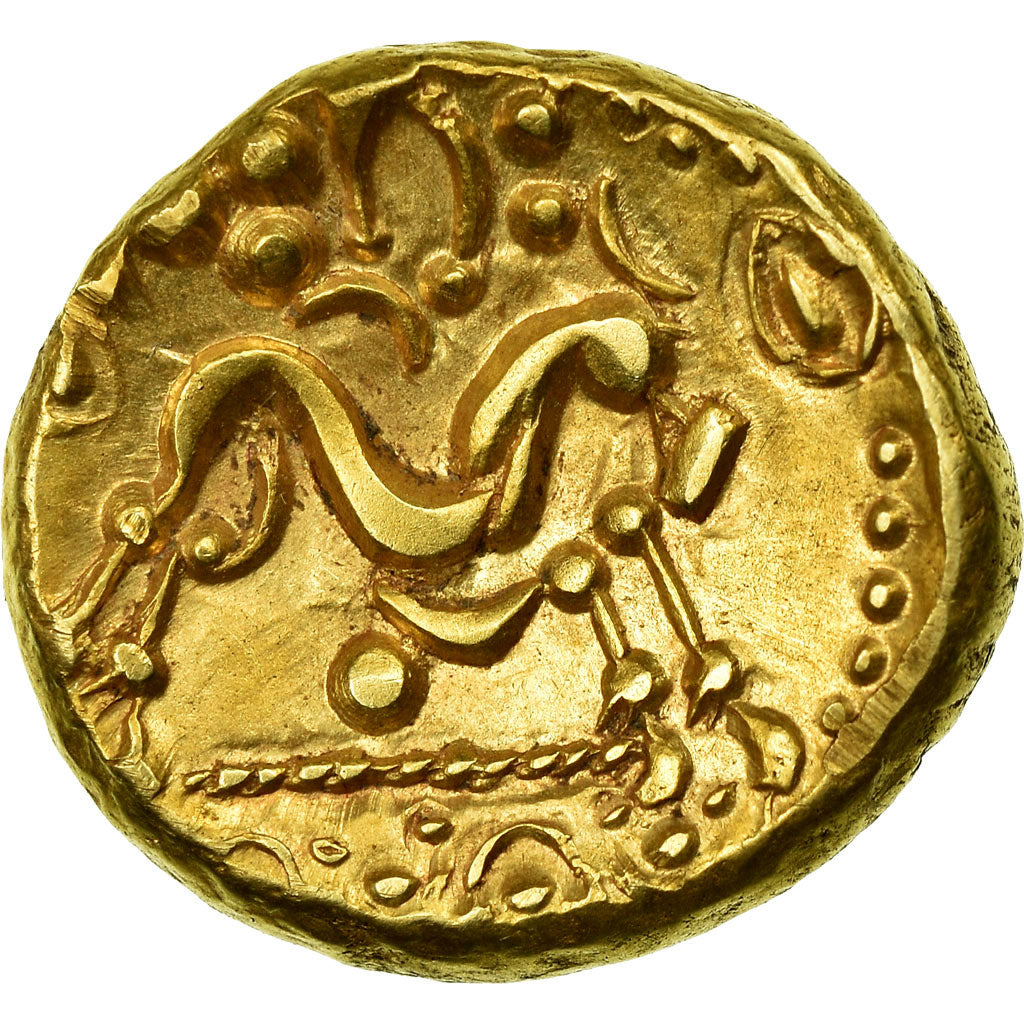 Coin, Ambiani, Stater, AU(55-58), Gold, Delestrée:240