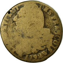 Monnaie, France, Louis XVI, 2 Sols, 1792, Lille, B+, Métal de cloche