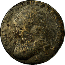 Moneta, Francja, Louis XVI, 12 Deniers, 1792, Paris, F(12-15), Métal de cloche