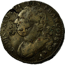 Coin, France, Louis XVI, 12 Deniers, 1792, Paris, VF(20-25), Métal de cloche