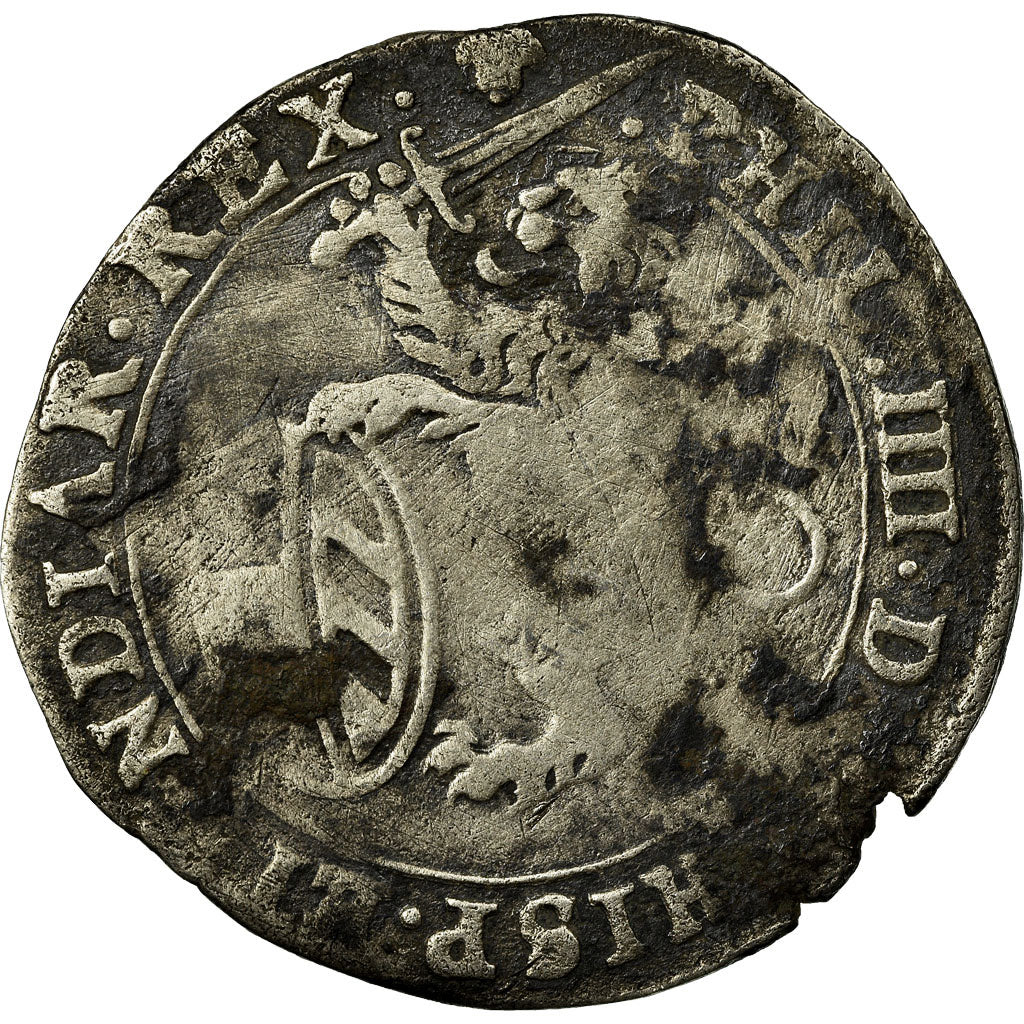 Coin, Spanish Netherlands, Philip IV, Escalin, 1622, Brussels, VF(20-25)