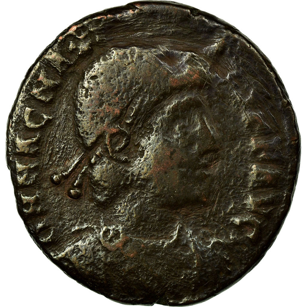 Coin, Magnus Maximus, Maiorina, Lyon - Lugdunum, VF(20-25), Bronze, RIC:32