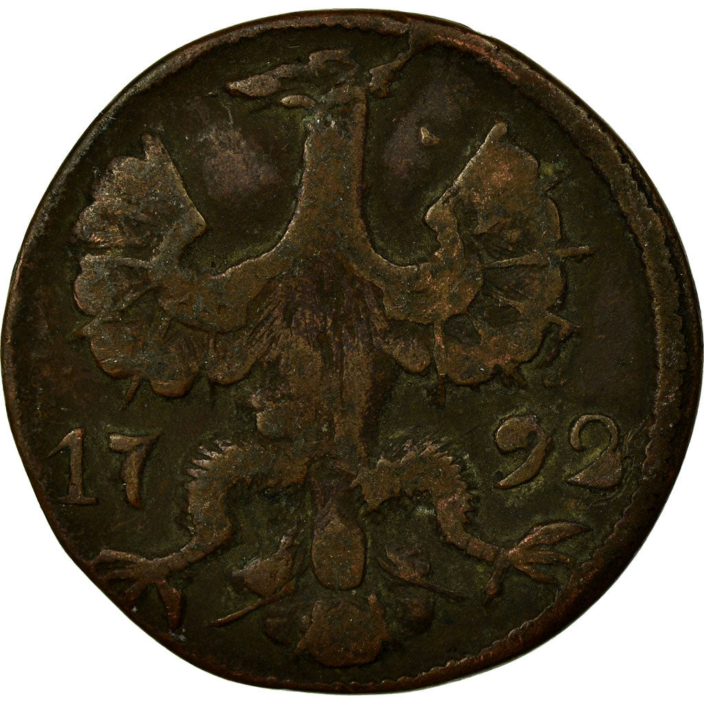 Moeda, Estados Alemães, AACHEN, 12 Heller, 1792, VF(20-25), Cobre, KM:51