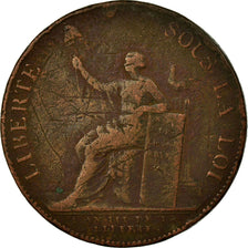 Coin, France, 2 Sols, 1791, Birmingham, Monneron, VF(20-25), Bronze, KM:Tn23