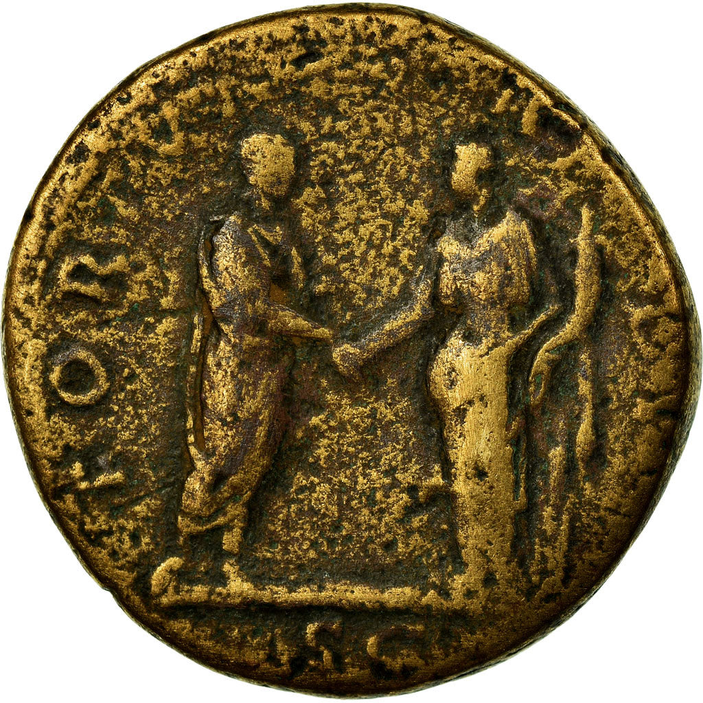 Coin, Hadrian, Sestertius, AD 134-138, Rome, VF(20-25), Bronze, RIC:761