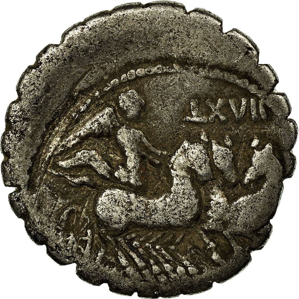 Monnaie, Naevia, Denarius Serratus, 79 BC, Rome, TB, Argent, Crawford:382/1b