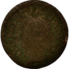 Münze, Frankreich, Louis XIII, Double Tournois, 1642, La Rochelle, SGE, Kupfer