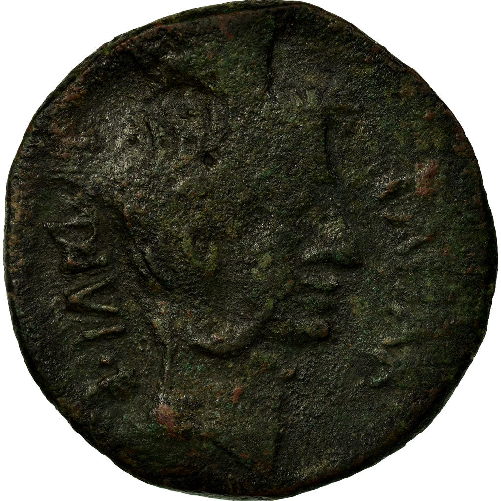 Moneda, Octavian & Divus Julius Caesar, Dupondius, 38 BC, Southern Italy, BC+