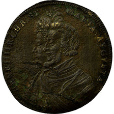 France, Token, Nuremberg, Henri IV & Marie de Médicis, VF(30-35), Brass