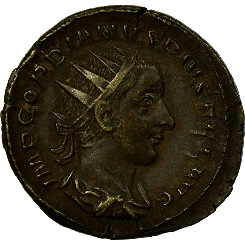 Moneta, Gordian III, Antoninianus, 241-243, Rome, EF(40-45), Bilon, RIC:89