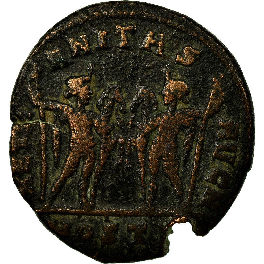 Monnaie, Maxence, Follis, 309-312, Ostia, TB, Bronze, RIC:35