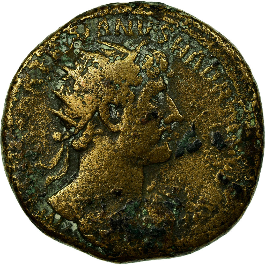 Coin, Hadrian, Dupondius, 118, Rome, VF(20-25), Bronze