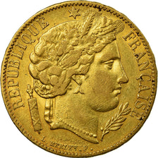 Coin, France, Cérès, 20 Francs, 1849, Paris, AU(50-53), Gold, KM:762